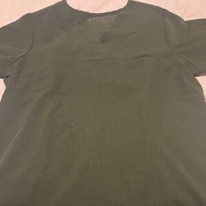 Olive Green Scrub Top
